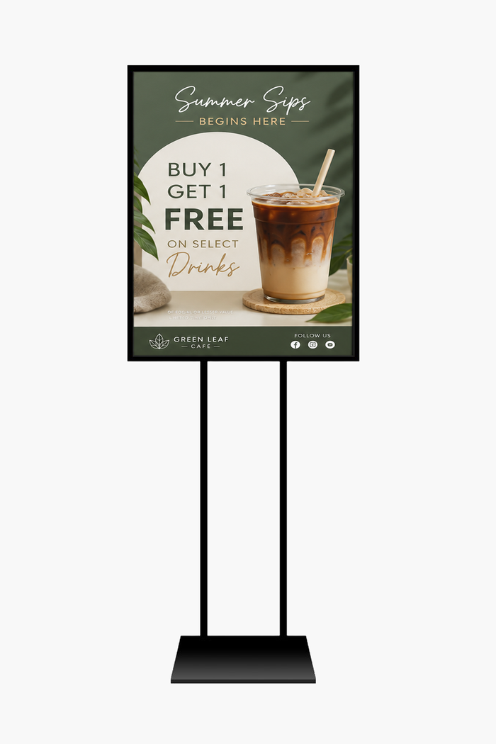 Custom Poster Stand Sign Holder