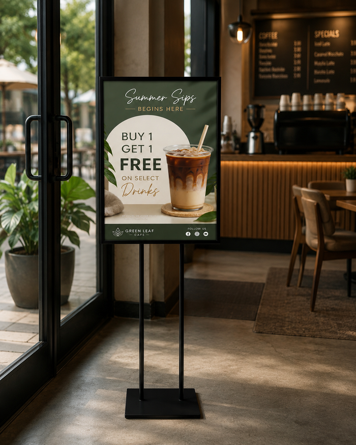 Custom Poster Stand Sign Holder