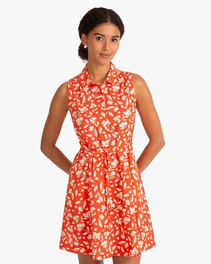 Cyrus Mini Dress in Floral Poppy
