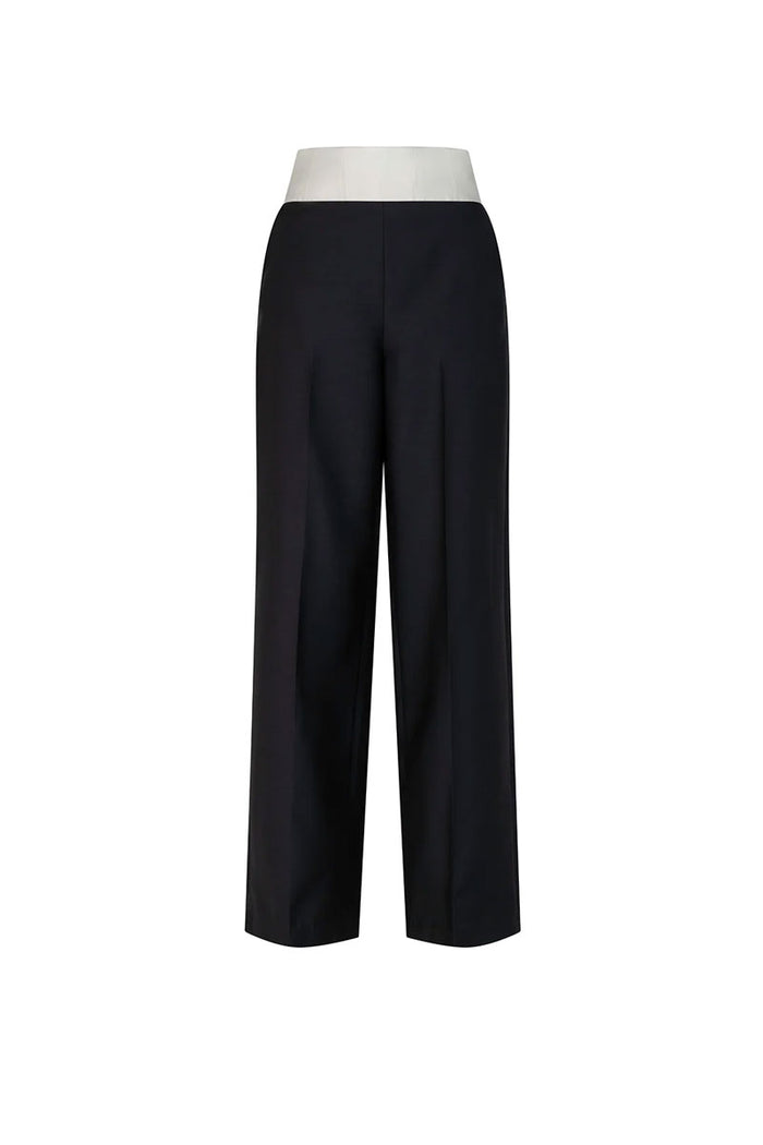 Dakota Trouser - Black/Ivory