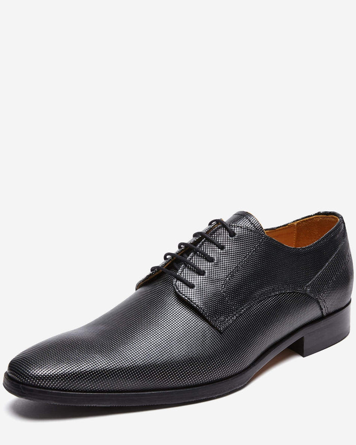 I Maschi Dallas Nero Derby Lace Up - Men's Shoes at Menzclub