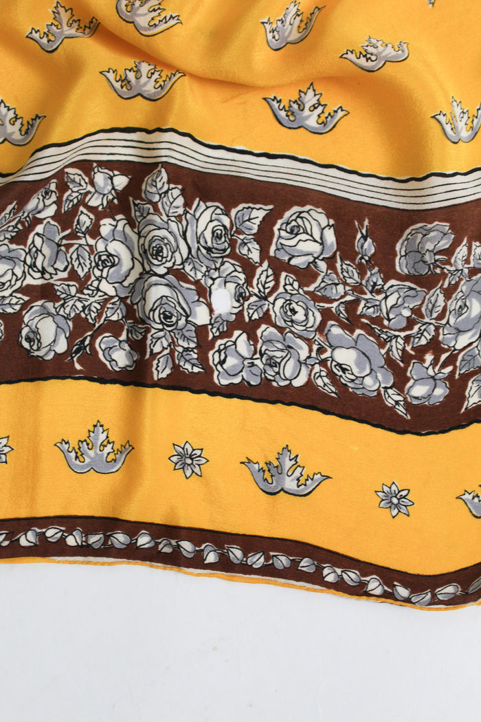 dandelion silk scarf