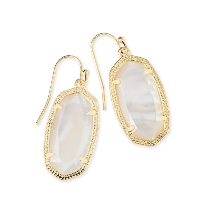 Dani Earrings Mother of Pearl Gold