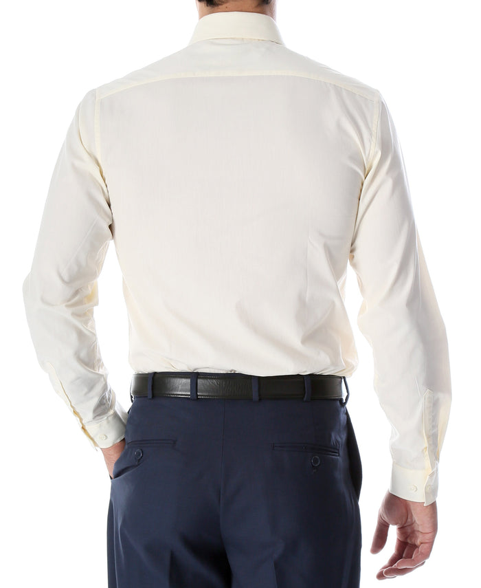 Daniel & Ellissa Slim Fit Ivory Dress Shirt - Giorgio's Menswear