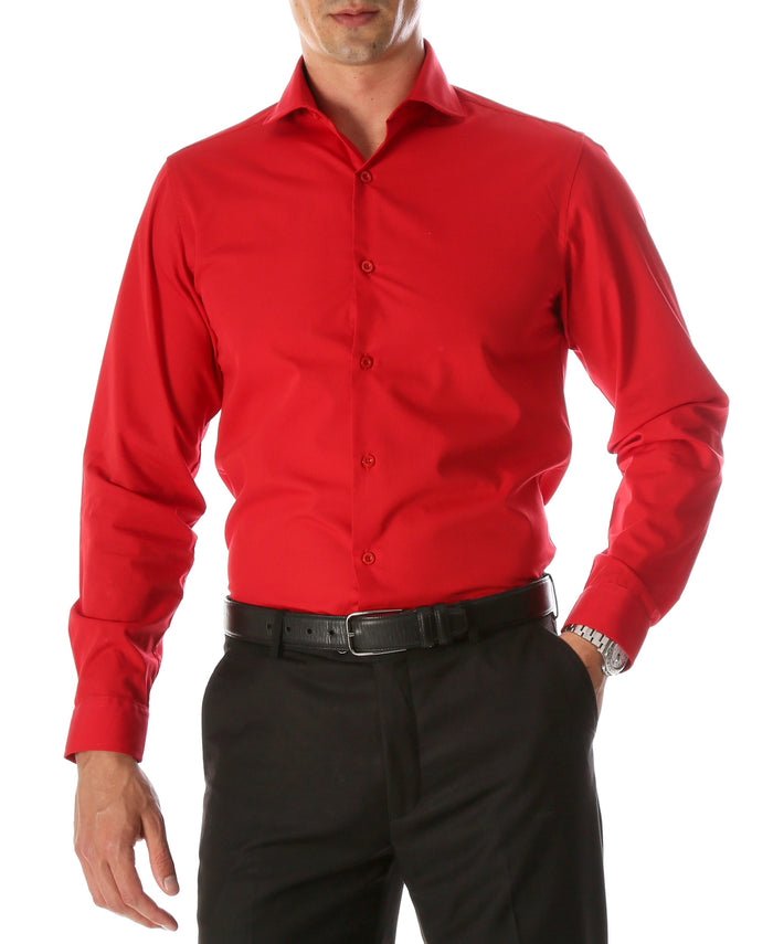Daniel & Ellissa Slim Fit Red Dress Shirt - Giorgio's Menswear