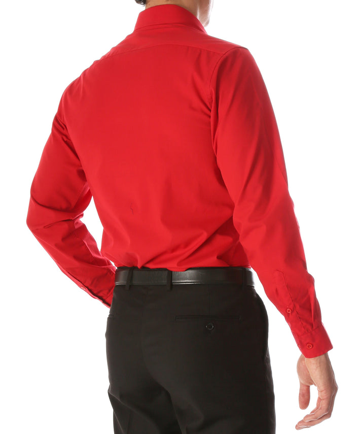 Daniel & Ellissa Slim Fit Red Dress Shirt - Giorgio's Menswear