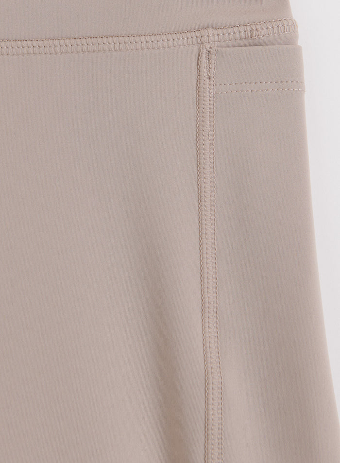 Dark Clay Running Midi Biker Shorts
