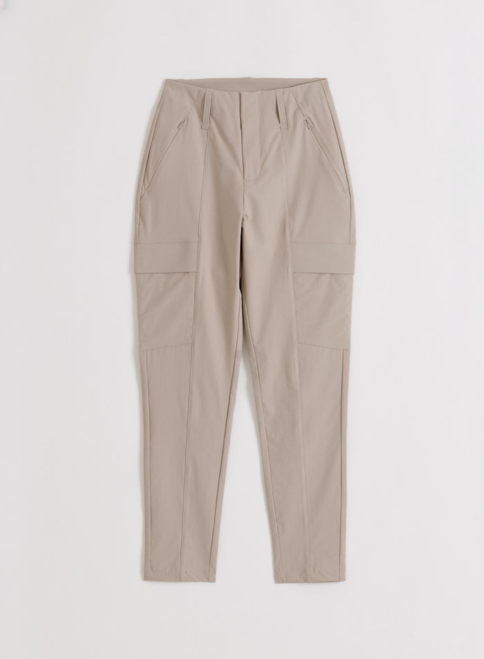 Dark Clay Straight Leg Cargo Pants