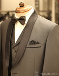 Dark Grey 3-Piece Tuxedo Suit