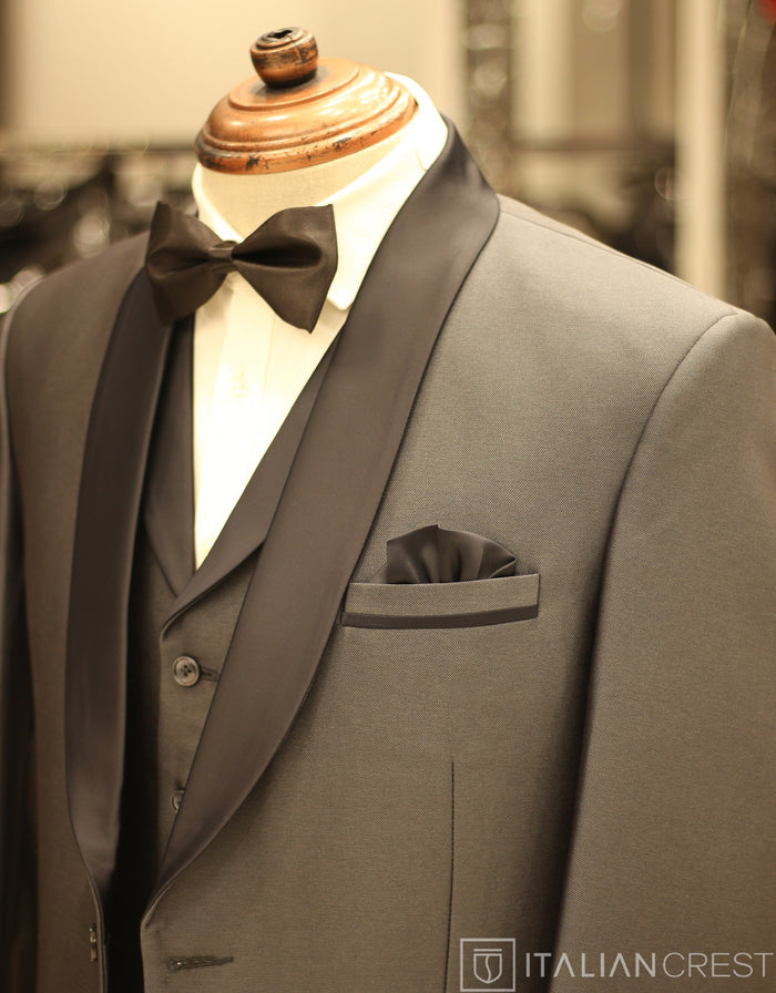 Dark Grey 3-Piece Tuxedo Suit
