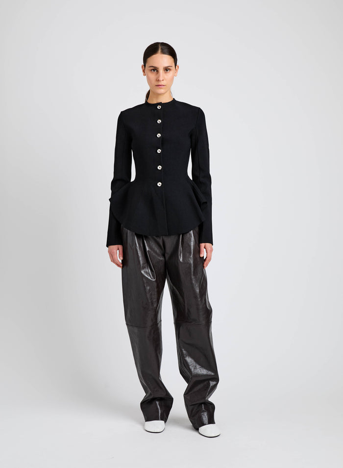 Dasha Jacket in Compact Viscose - Black