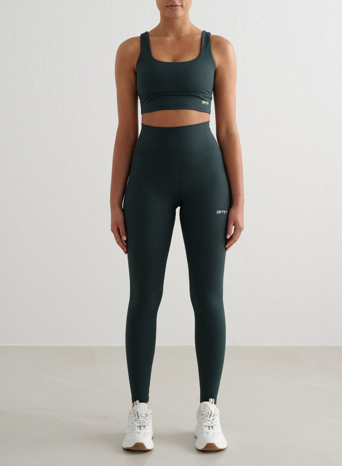 Deep Emerald Core Tights & Bra Set
