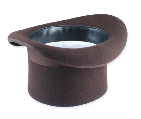 Deluxe John Bull Top Hat - Brown