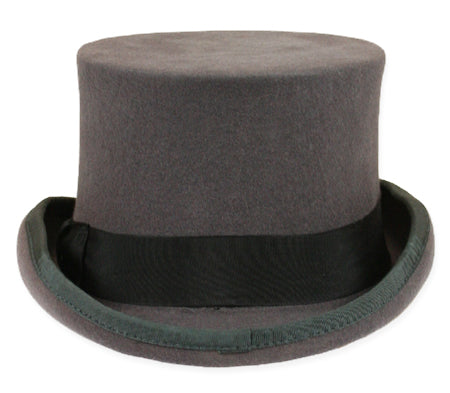 Deluxe John Bull Top Hat - Charcoal Gray