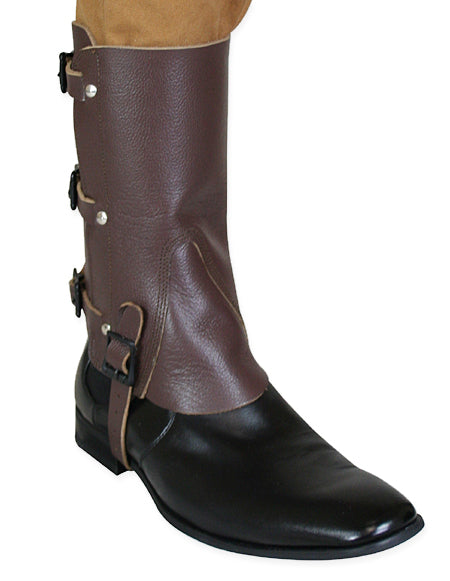 Deluxe Leather Gaiters - Brown (One Pair)