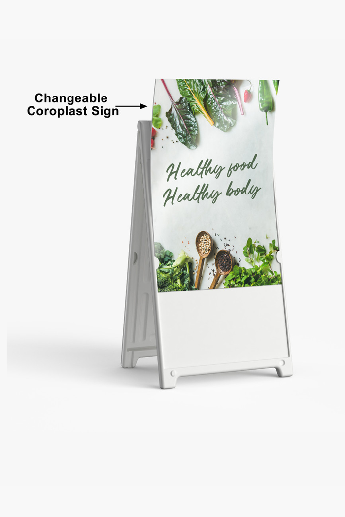 Deluxe Signicade Sidewalk Sign – Black or White Frame