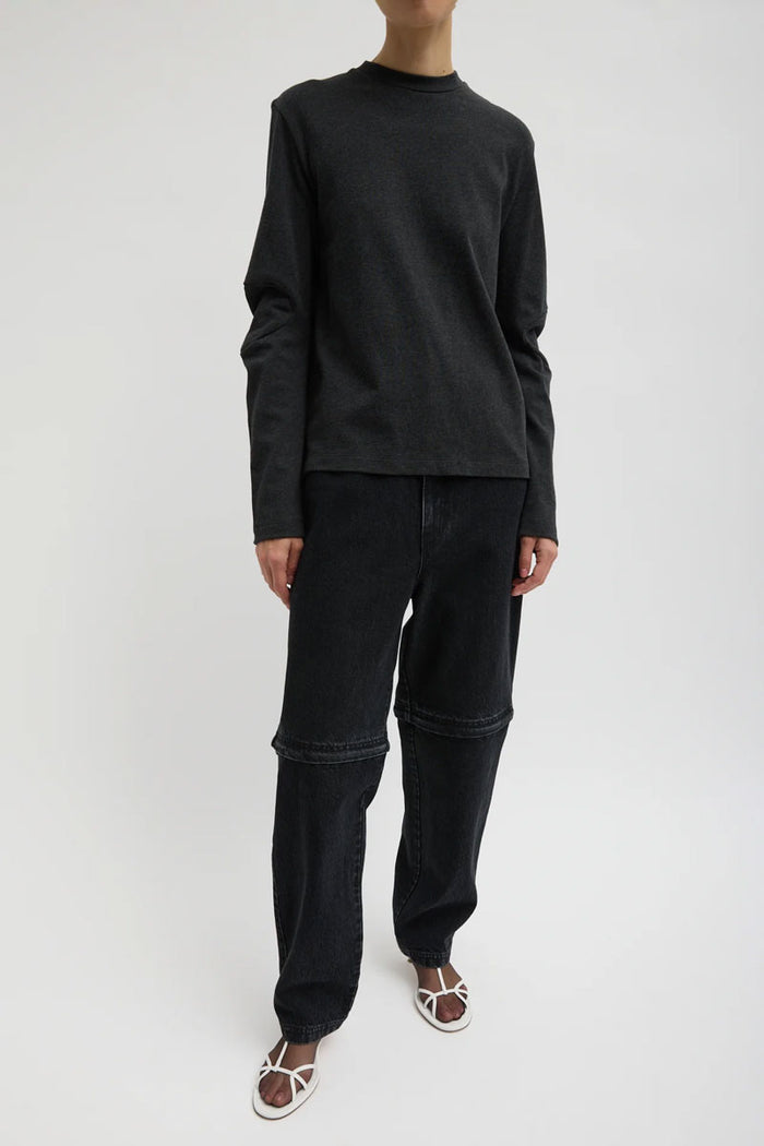 Denim Lars Convertible Zip Jean - Black