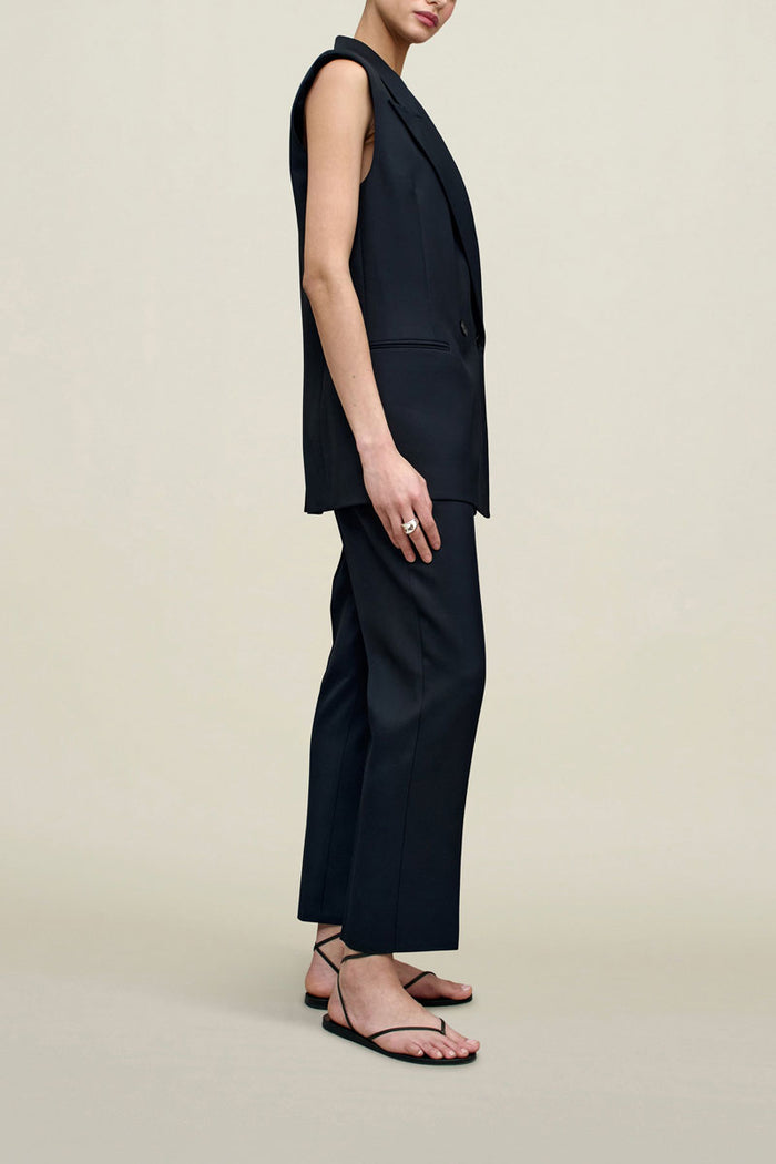 Deon Sleeveless Blazer - Navy