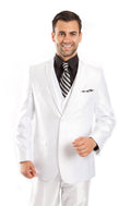 Dk. Taupe Solid 3-PC Modern Regular Fit Suits For Men - Giorgio's Menswear