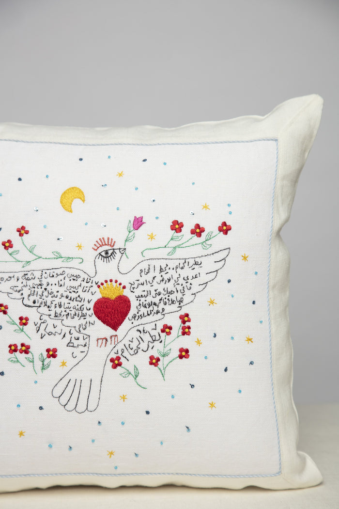 Dove Motif Cushion
