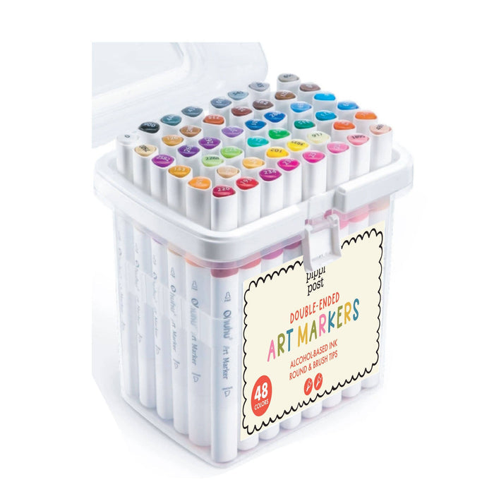 Dual Tip Art Markers Set by Pippi Post Pippi Post