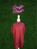 ENTRO Dress In Burgundy