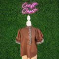 ENTRO Top In Brown