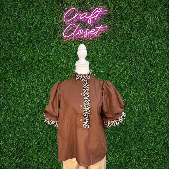 ENTRO Top In Brown