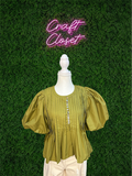 ENTRO Top In Martini Olive