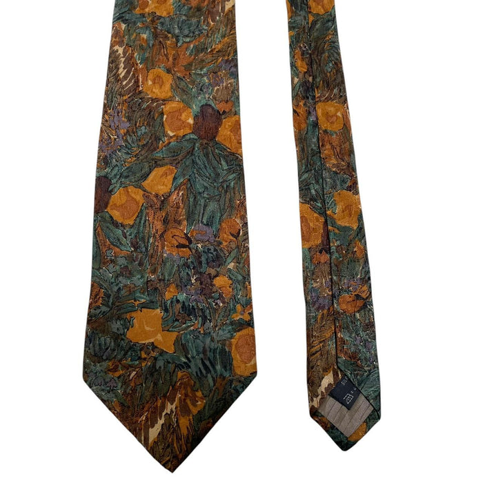 Ermenegildo Zegna Multicoloured Floral Silk Tie