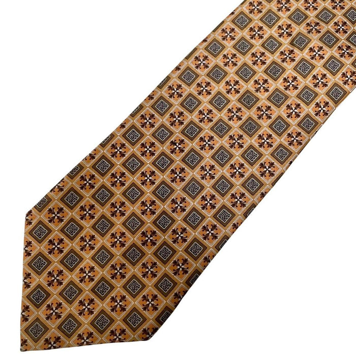 Ermenegildo Zegna Multicoloured Geometric Print Silk Tie