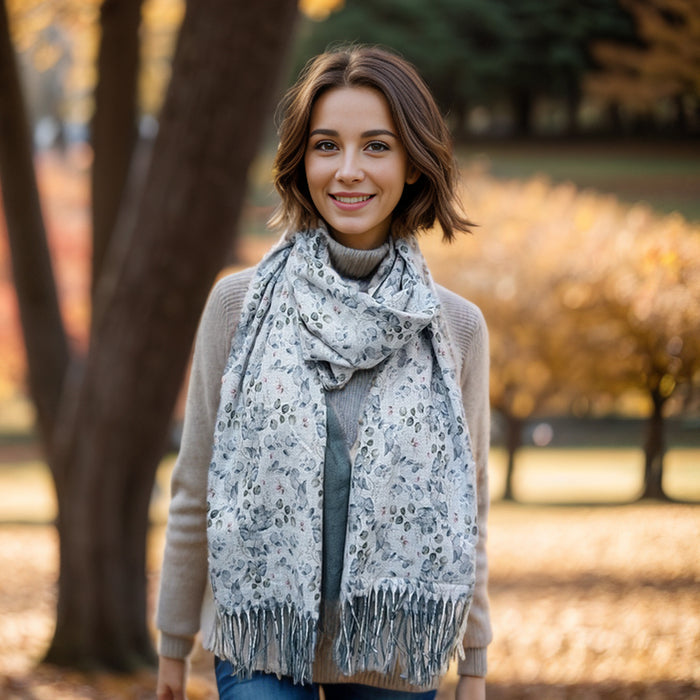 Eucalyptus Pashmina Scarf (70x180cm) - Exclusive Design - Sage Green