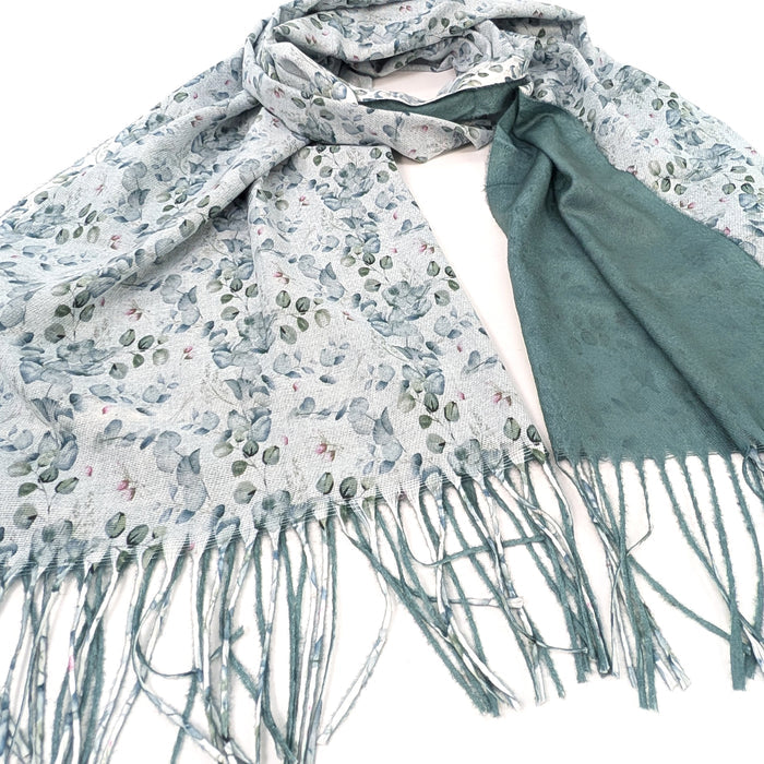Eucalyptus Pashmina Scarf (70x180cm) - Exclusive Design - Sage Green