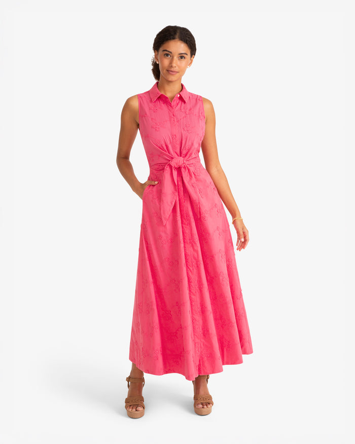 Evangeline Dress in Dimensional Flower