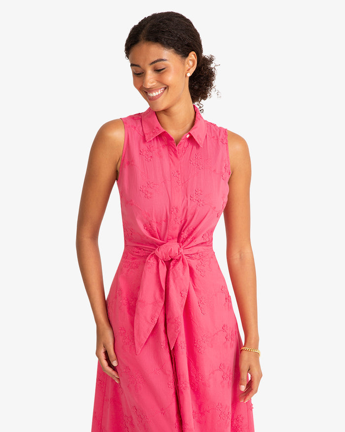 Evangeline Dress in Dimensional Flower