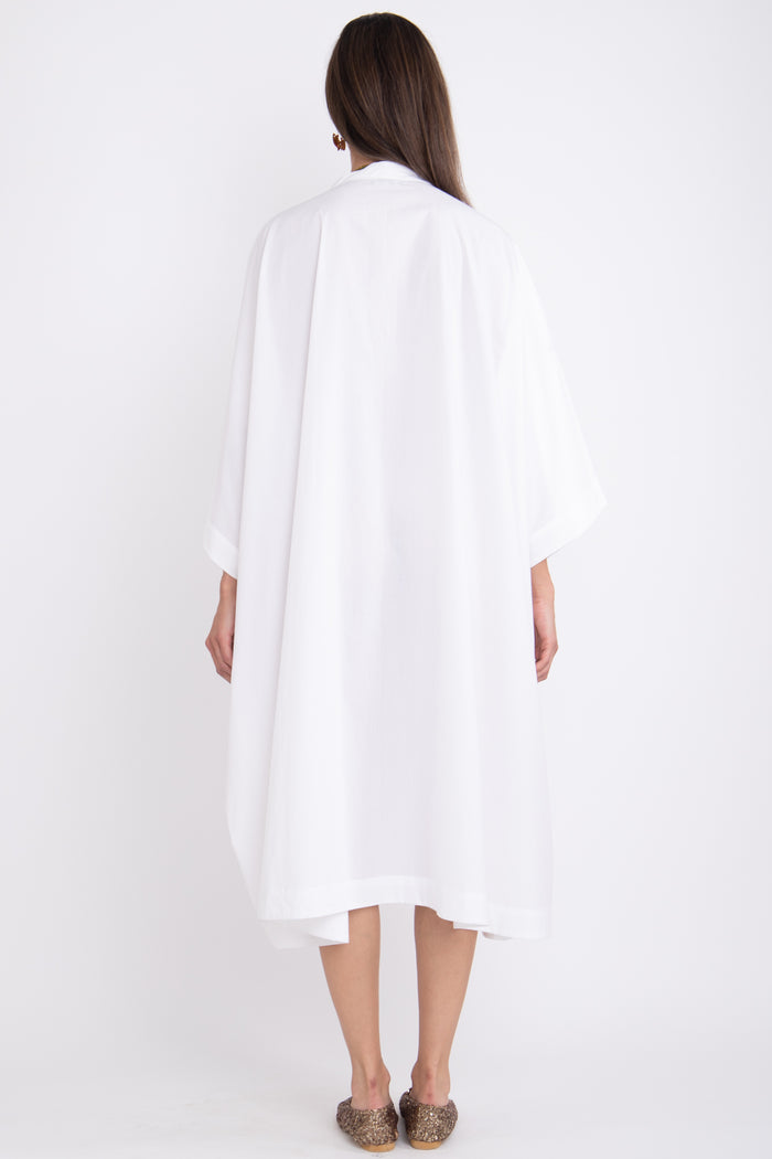 Fahed Buttoned Poplin Jellaba