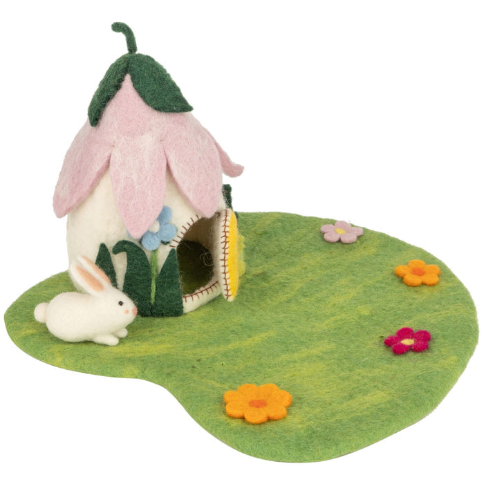 Felt Floral Fairy House