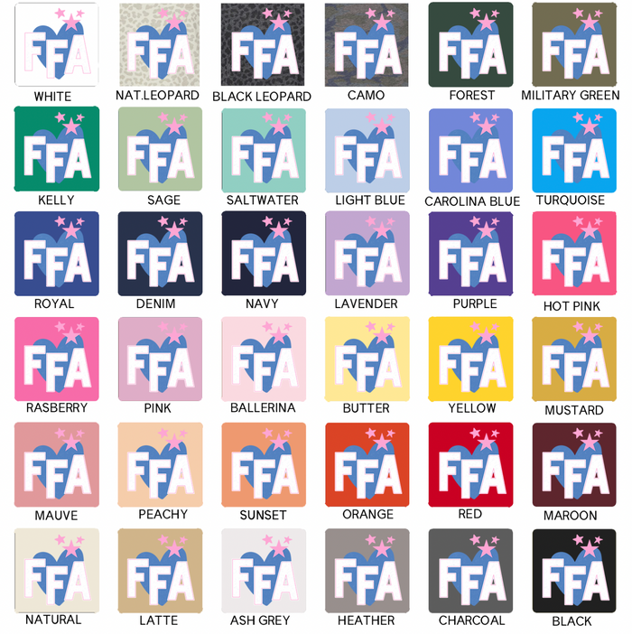 FFA Heart Stars– Infant/Toddler/Youth