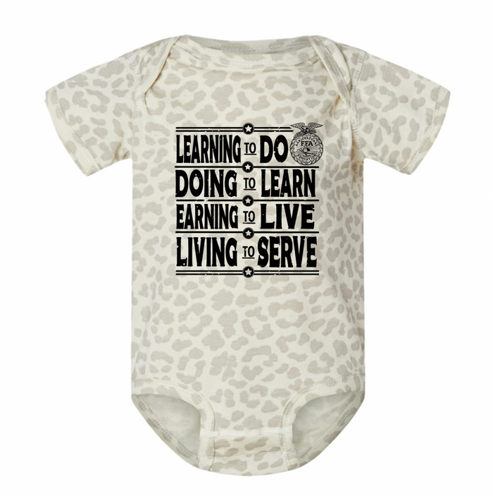FFA Motto Bold Black– Infant/Toddler/Youth