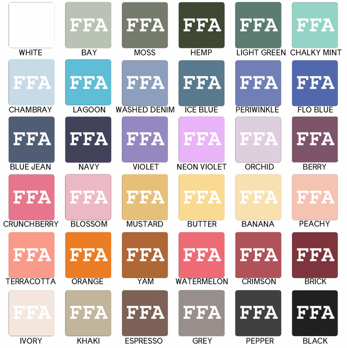 FFA White– Comfort Colors T-Shirt