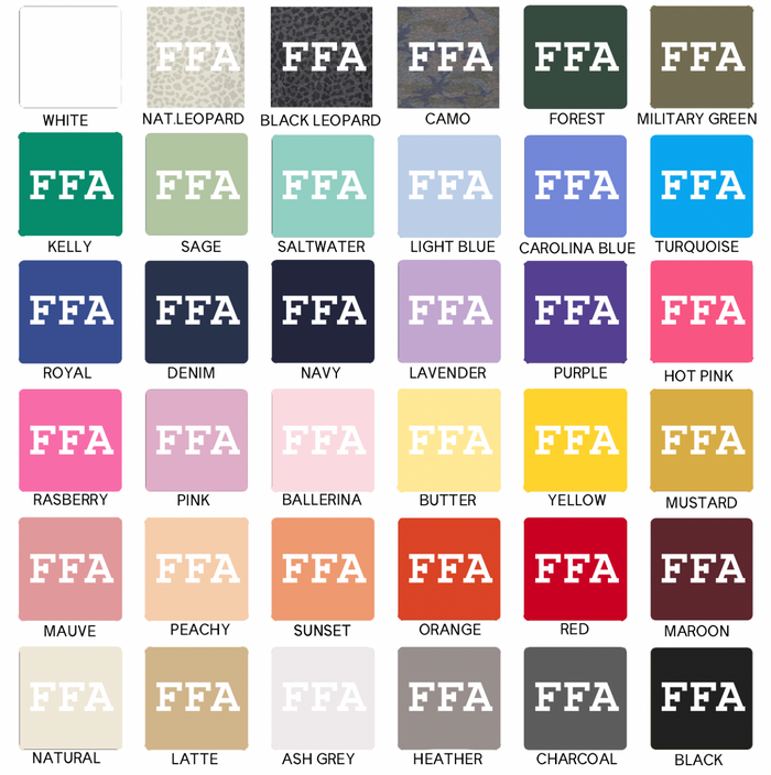 FFA White– Infant/Toddler/Youth