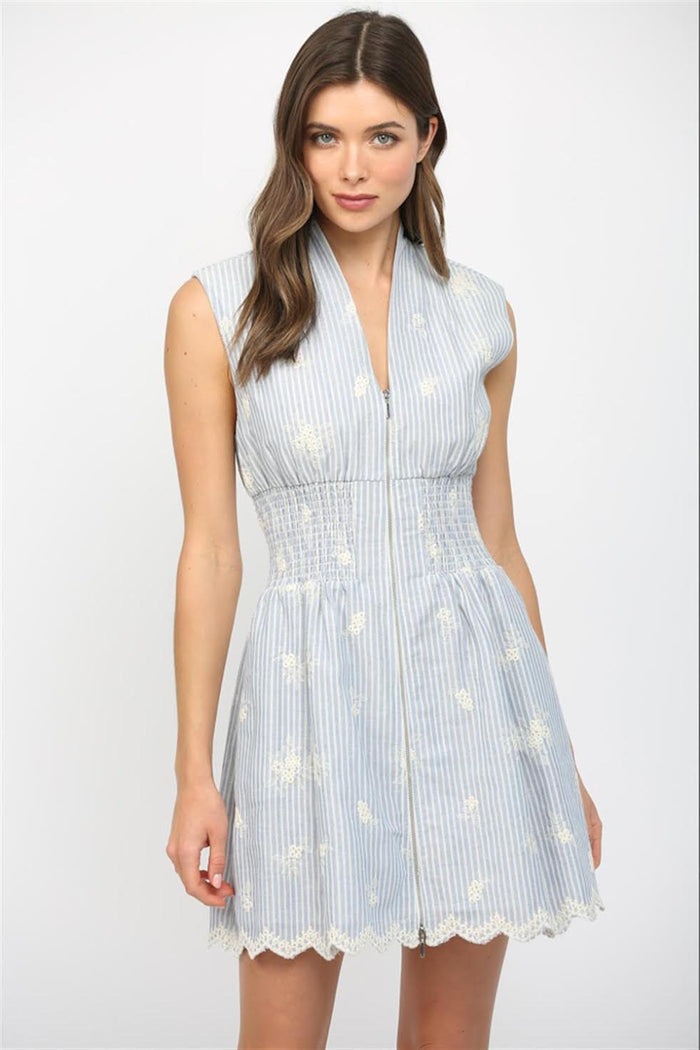 Floral Smocked Waist Dress
