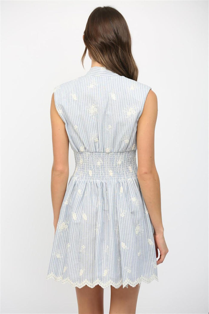 Floral Smocked Waist Dress