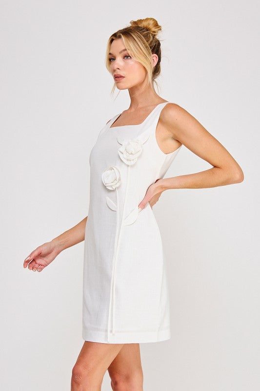 Flower Mini Dress