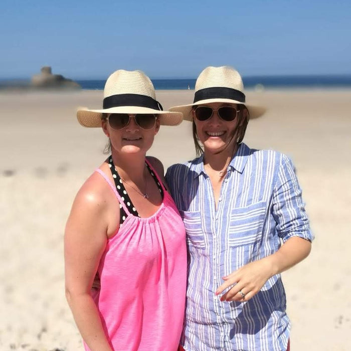 Folding Travel Panama Sun Hat (57cm)