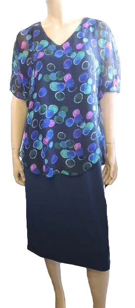 Formation Chiffon Overlay Dress