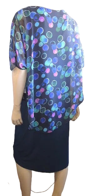 Formation Chiffon Overlay Dress