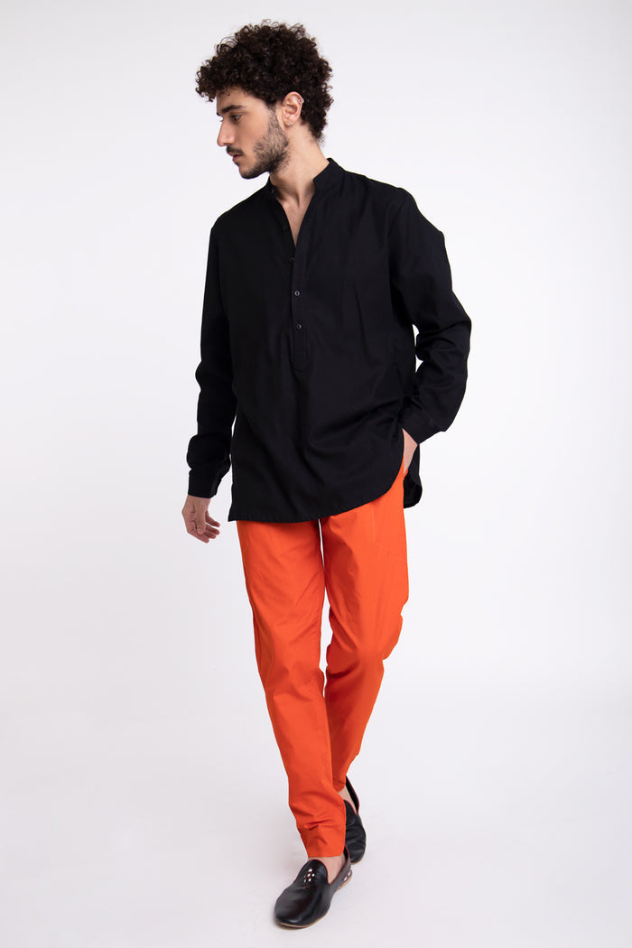 Frank Cotton Orange Trousers