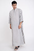 Frankie Linen Striped Jellaba