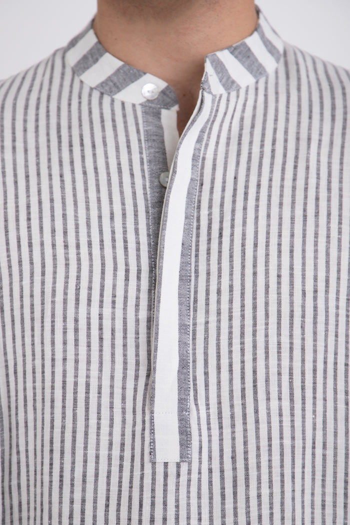 Frankie Linen Striped Jellaba